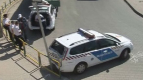 Összetört egy új rendőrautó Kaposváron